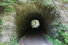 夕木川沿いの素掘りトンネル