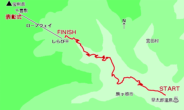 中央アルプス・ヒルクライム駒ヶ根高原ステージマップ