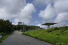 秋田県道58号木境展望台付近