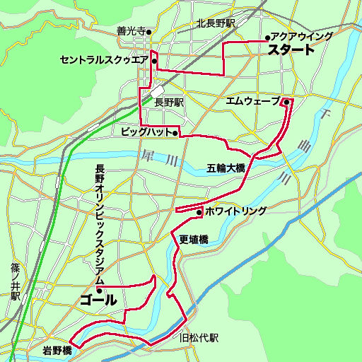 長野マラソン13マップ