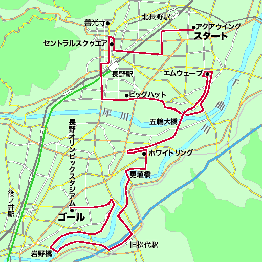 長野マラソン15マップ