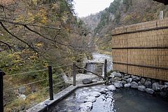 名剣温泉の露天風呂