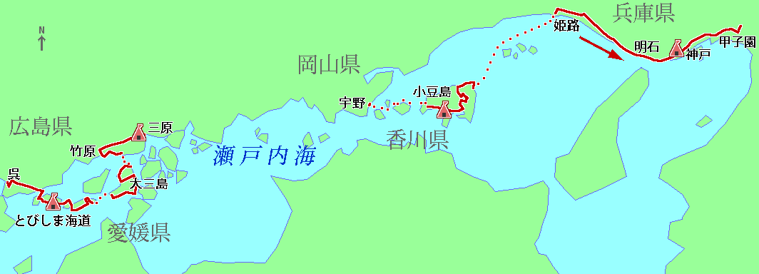 瀬戸内海map