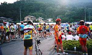 会場の朝