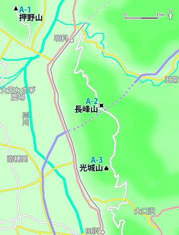安曇野東山地図