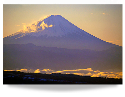富士山。八ヶ岳・洋風民宿こころからの富士山の眺望！