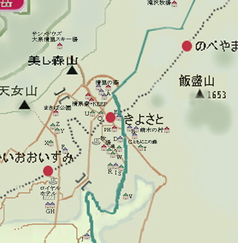 八ヶ岳・清里周辺ペット連れお食事MAP