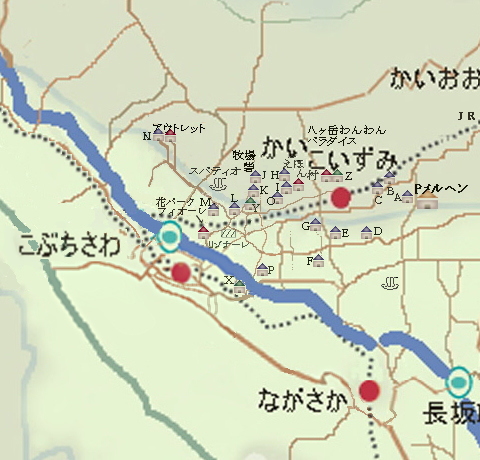 八ヶ岳・小淵沢周辺ペット連れお食事MAP
